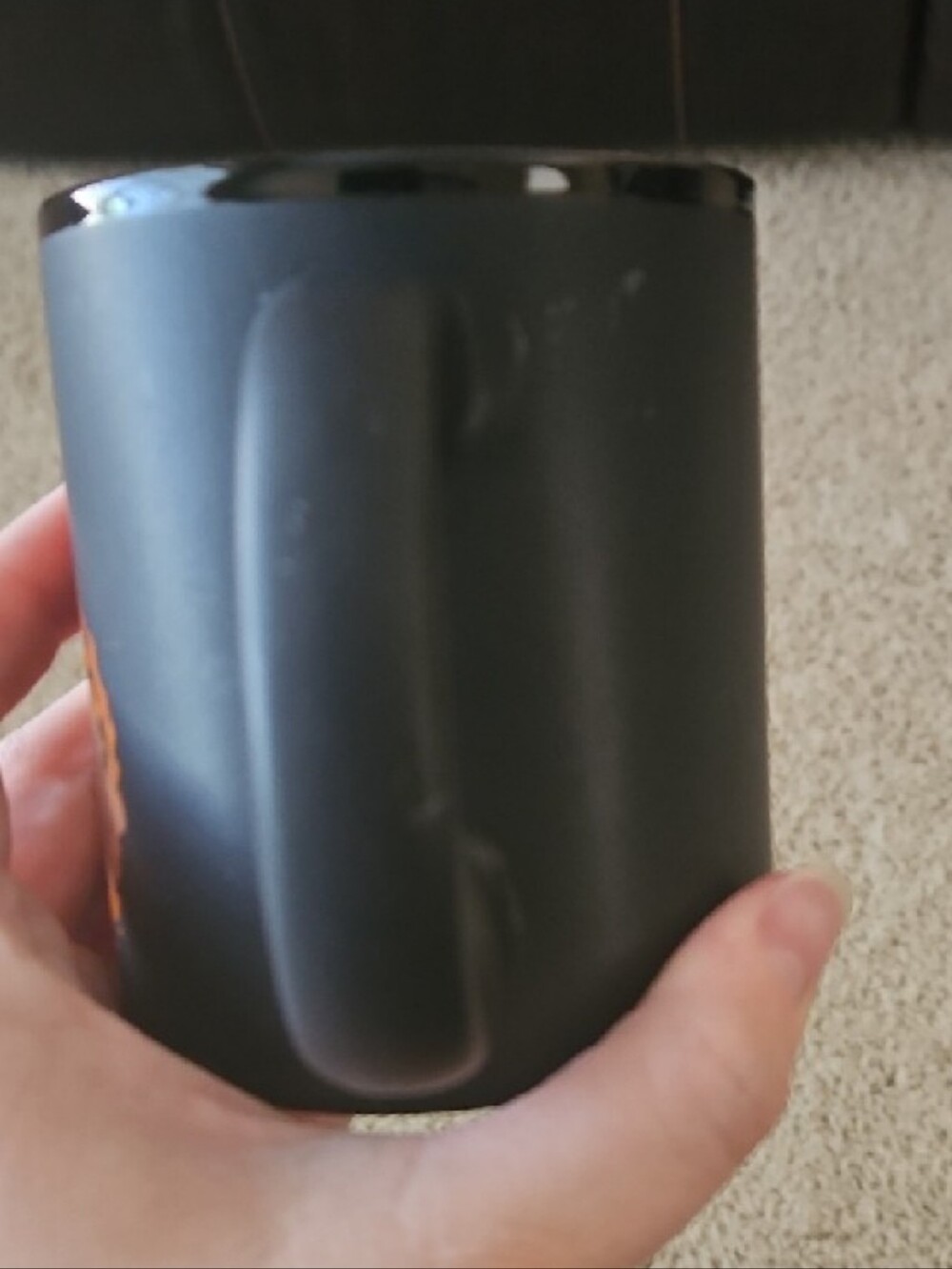 Good Mythical Morning Black and Orange Ceramic Coffee Mug - Picture 3 of 3